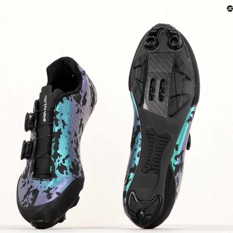 Scarpe da ciclismo MTB da uomo Northwave Rebel 3 iridescente 9