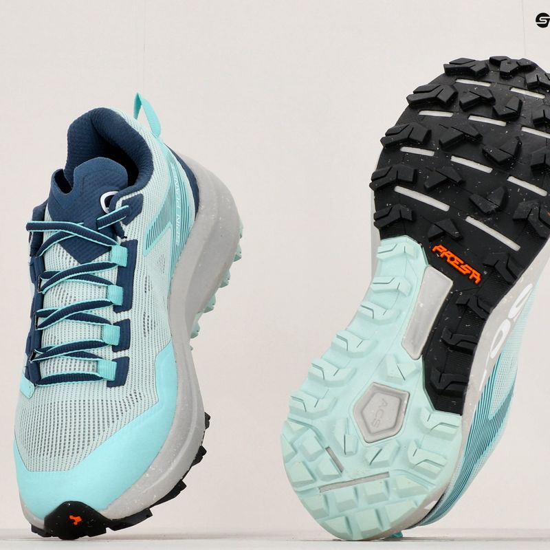 Scarpe da corsa SCARPA Spin Planet da donna, colore blu acqua/nilo 12