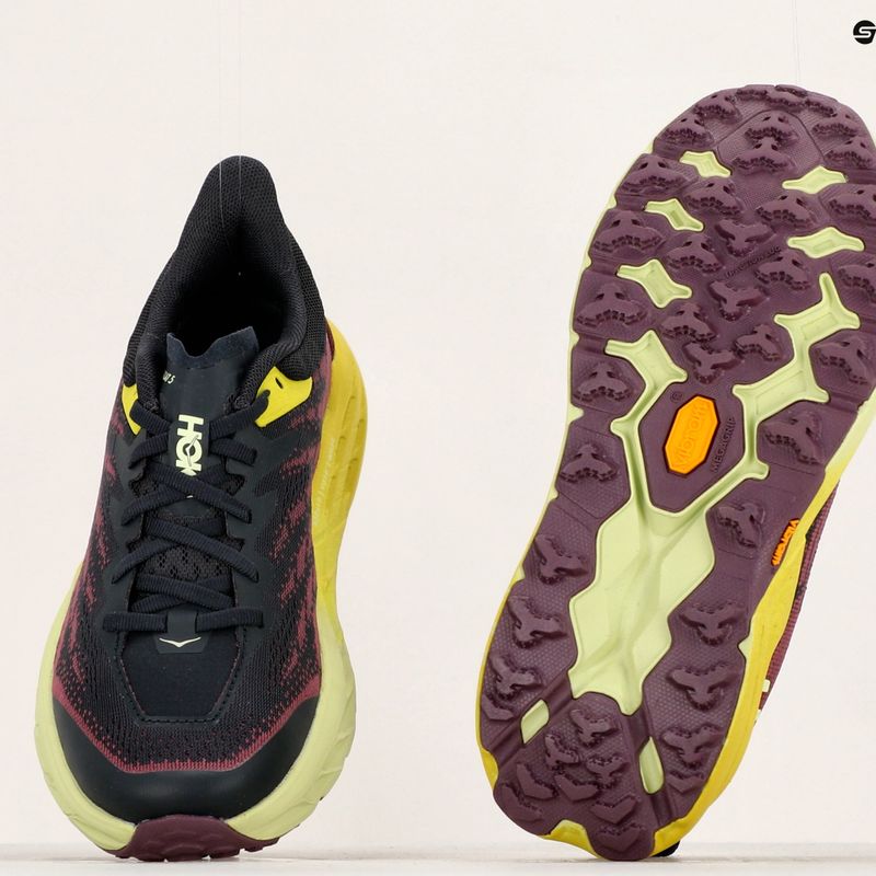 Scarpe da corsa da donna HOKA Speedgoat 5 blu grafite/sera primula 11