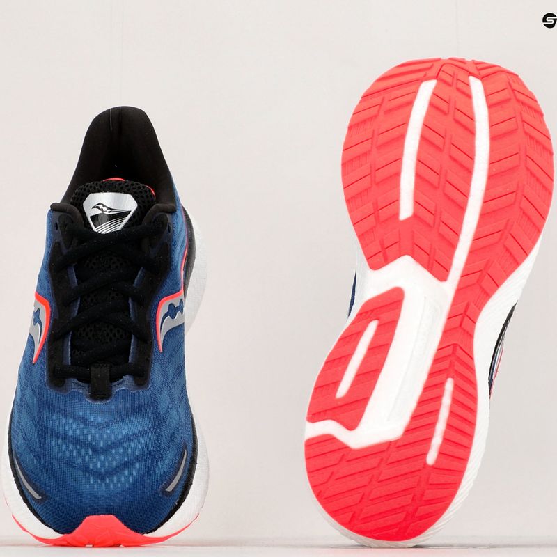 Scarpe da corsa Saucony Triumph 19 da uomo, zaffiro/nero 11