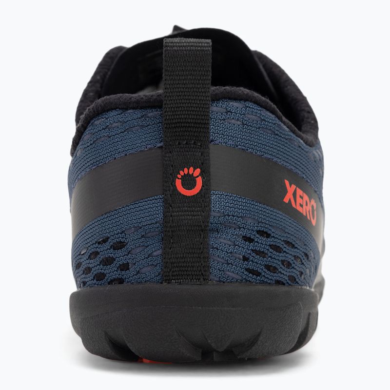 Scarpe Berefoot Xero Shes Aqua X Sport da uomo, blu/arancione/luce di luna 6