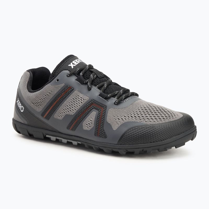 Scarpe a piedi nudi da uomo Xero Shoes Mesa Trail II acciaio grigio / arancione