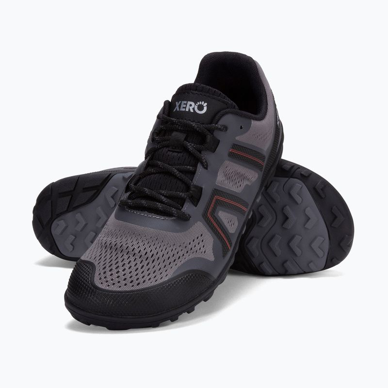 Scarpe a piedi nudi da uomo Xero Shoes Mesa Trail II acciaio grigio / arancione 12