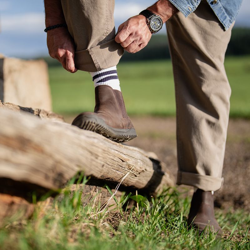 Scarpe barefoot Xero Shoes Ridgeway Chelsea dark brown 11