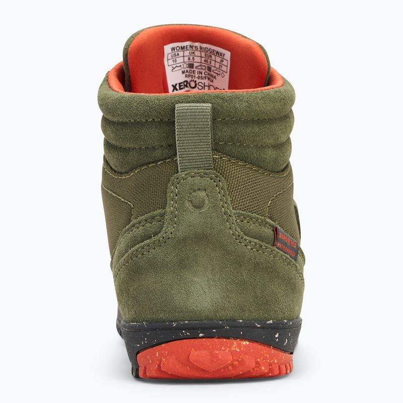 stivale Xero Ridgeway oliva da donna a piedi nudi 6
