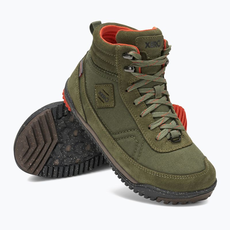stivale Xero Ridgeway oliva da donna a piedi nudi 12