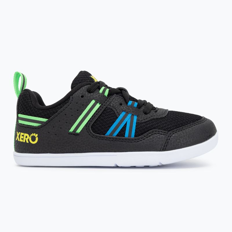 Xero Shoes scarpe a piedi nudi per bambini Prio nero/ lime 2