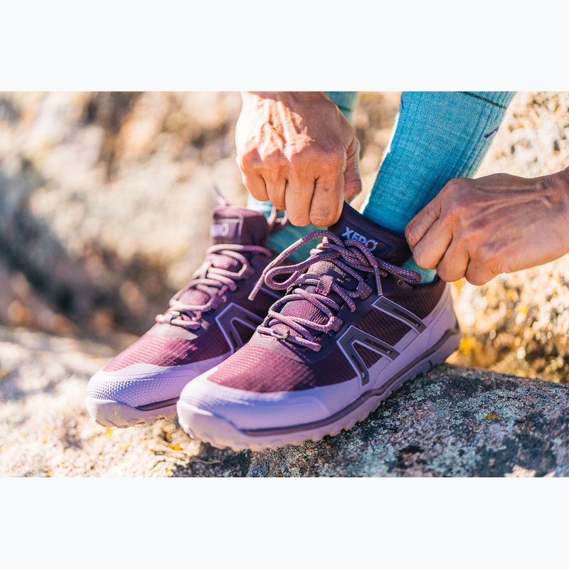 Scarpe barefoot da donna Xero Shoes Scrambler Trail Low WP Plum perfect/sage purple 15