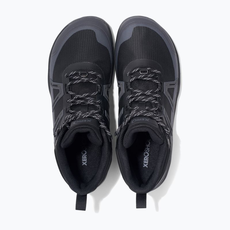 Berefoot Scarpe Xero da uomo Scrambler Trail Mid WP nero/asfalto 12