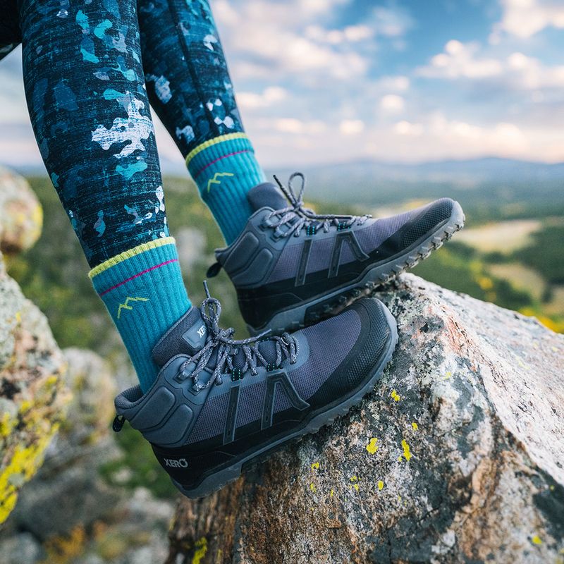 Scarpe barefoot donna Xero Shoes Scrambler Trail Mid Asphalt/Black 7