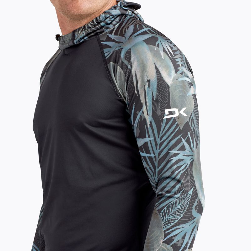 Uomo Dakine Hd Snug Fit Rashguard Swim Longsleeve Hoodie stampa nahele 4