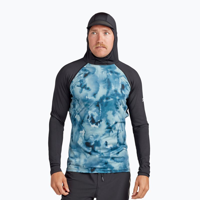 Dakine Hd Snug Fit Rashguard Swim Longsleeve Hoodie Uomo Stampa indigogo 3