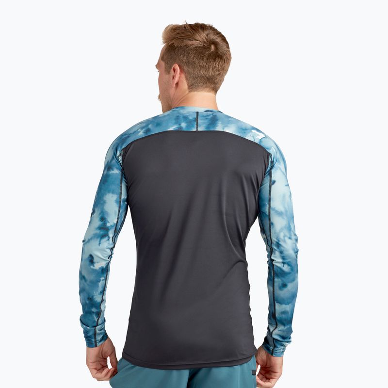 Dakine Hd Snug Fit Rashguard Crew Uomo Stampa indigogo nuoto maniche lunghe 2