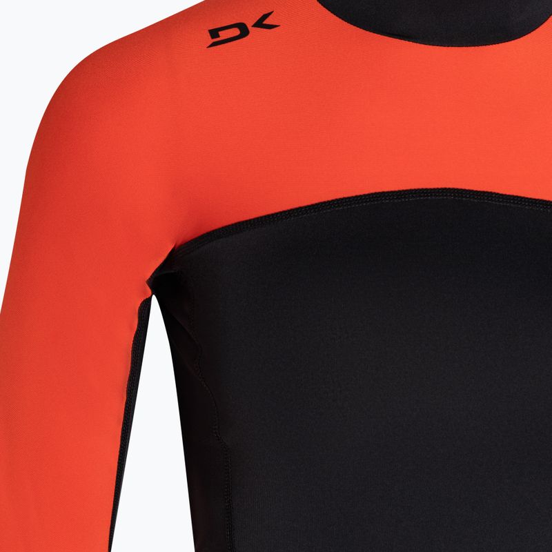 Dakine nuoto donna manica lunga Hd Snug Fit Rashguard rippin rosso 5