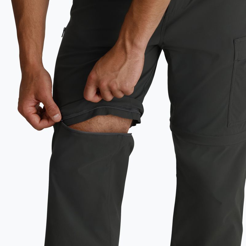Pantaloni Wilder Zip-Off Royal Robbins da uomo, antracite 6