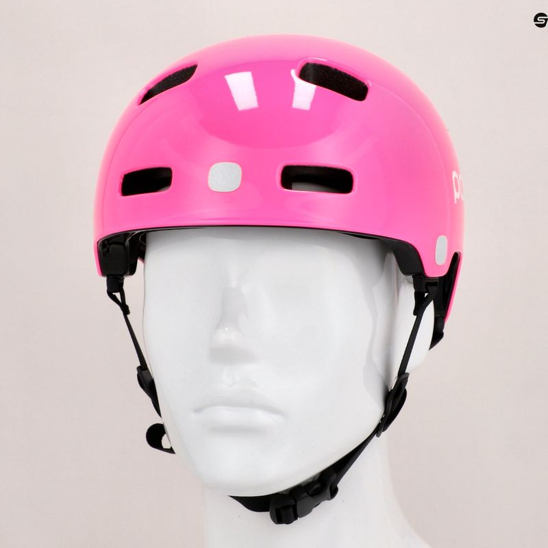 Casco da bici per bambini POC POCito Crane MIPS rosa fluorescente 9
