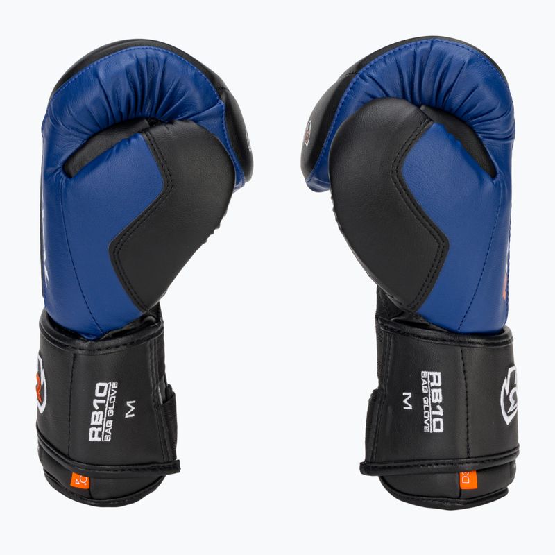 Guanti da boxe Rival RB10 Intelli-Shock Bag nero/blu 4