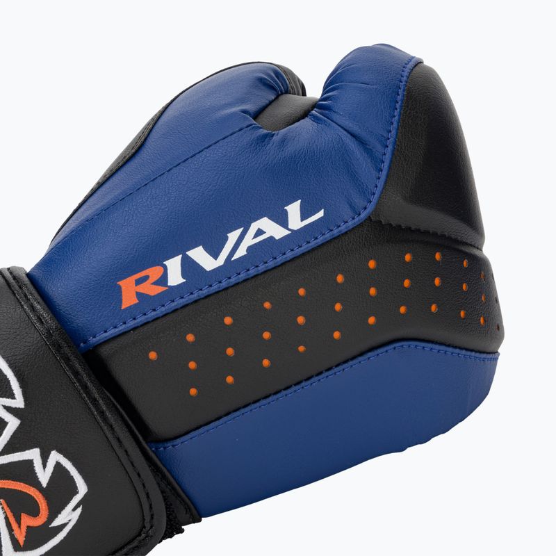 Guanti da boxe Rival RB10 Intelli-Shock Bag nero/blu 5