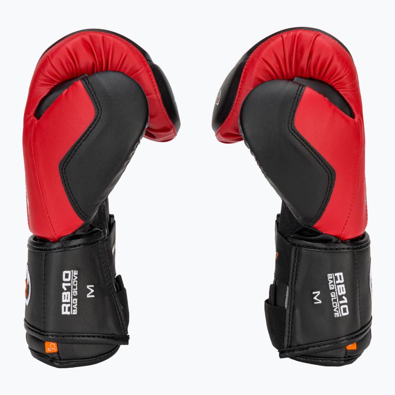 Guanti da boxe Rival RB10 Intelli-Shock Bag nero/rosso 4