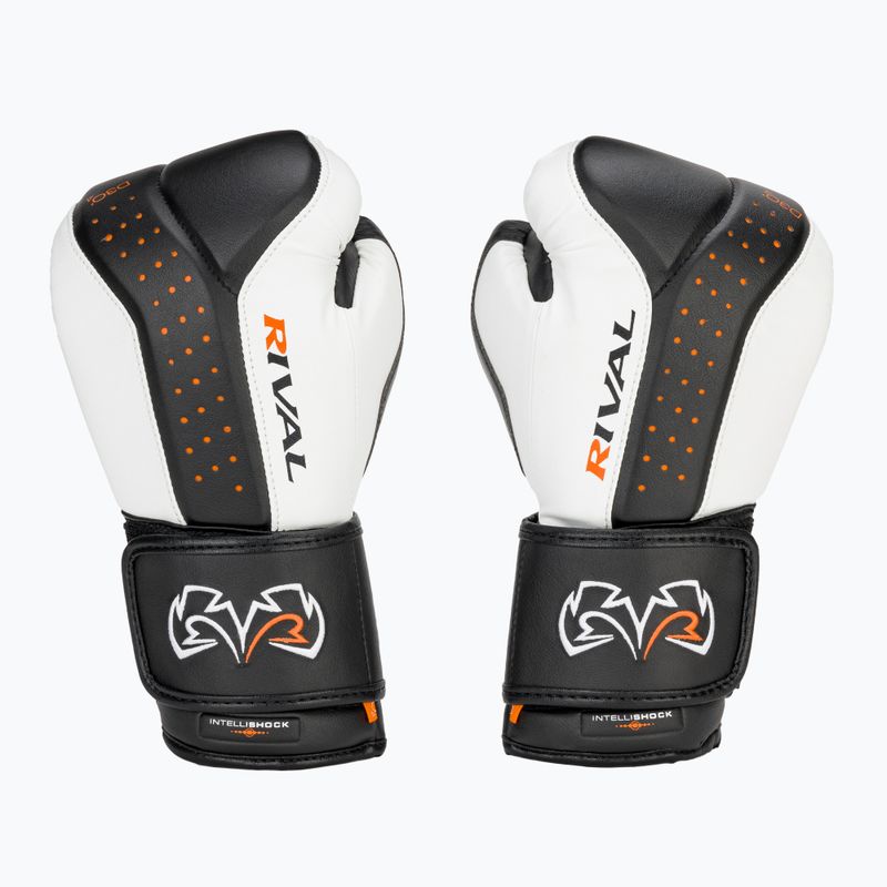 Guantoni da boxe Rival RB10 Intelli-Shock Bag bianco/nero 2