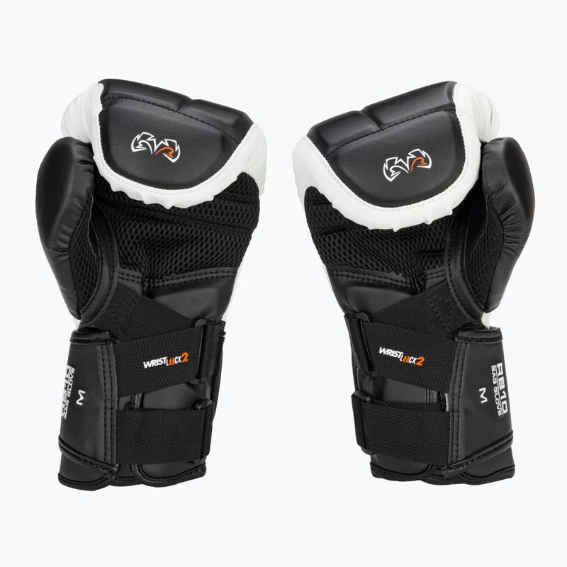 Guantoni da boxe Rival RB10 Intelli-Shock Bag bianco/nero 3