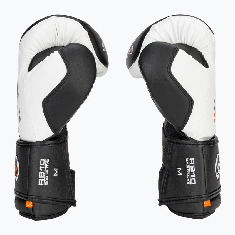Guantoni da boxe Rival RB10 Intelli-Shock Bag bianco/nero 4