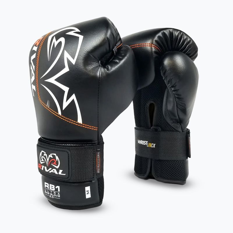 Guanti da boxe Rival RB1 Ultra Bag 2.0 nero 2