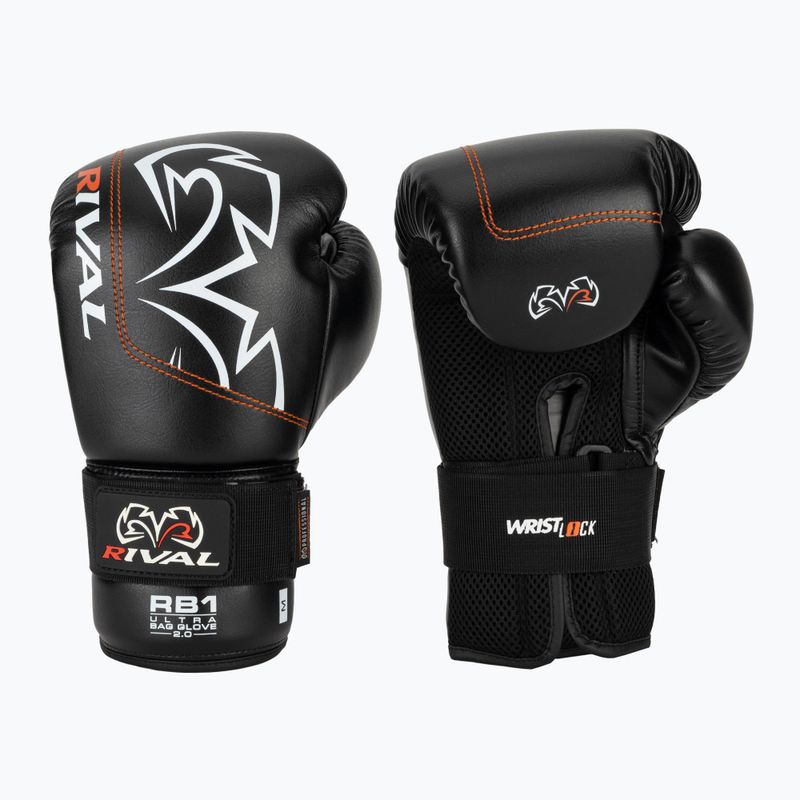 Guanti da boxe Rival RB1 Ultra Bag 2.0 nero