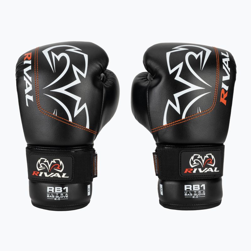 Guanti da boxe Rival RB1 Ultra Bag 2.0 nero 2