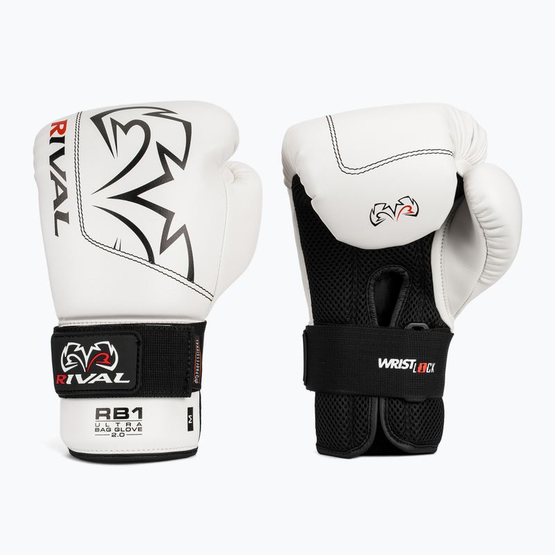 Guantoni da boxe Rival RB1 Ultra Bag 2.0 white