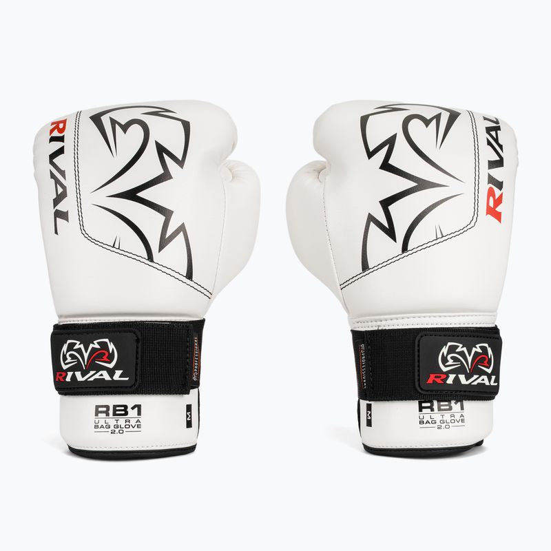 Guantoni da boxe Rival RB1 Ultra Bag 2.0 white 2