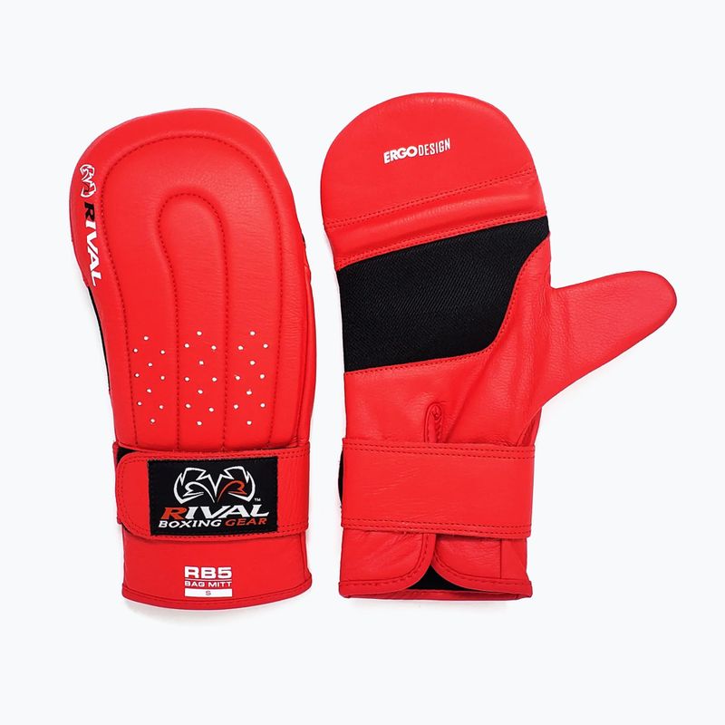 Guanti da boxe Rival RB5 Bag Mitts rosso