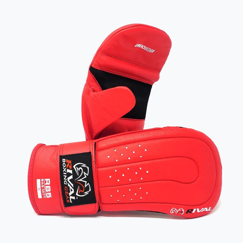 Guanti da boxe Rival RB5 Bag Mitts rosso 2