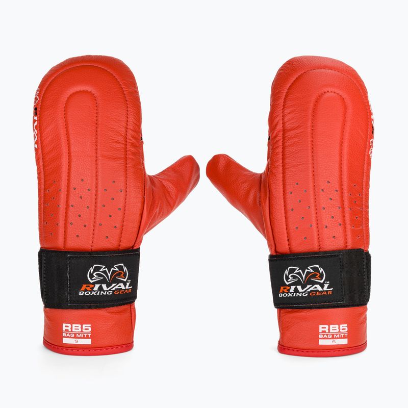 Guanti da boxe Rival RB5 Bag Mitts rosso 2
