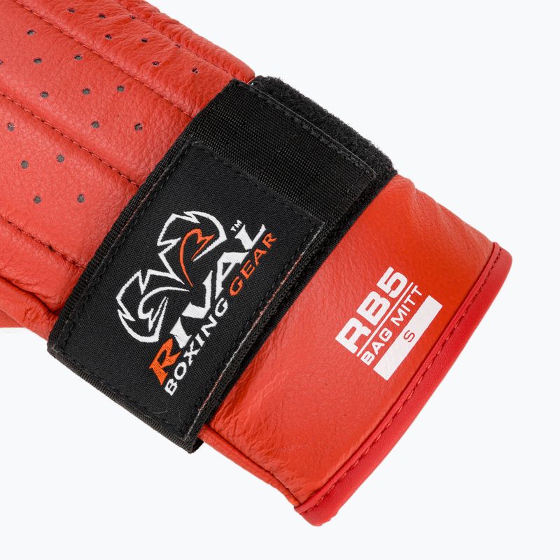Guanti da boxe Rival RB5 Bag Mitts rosso 6