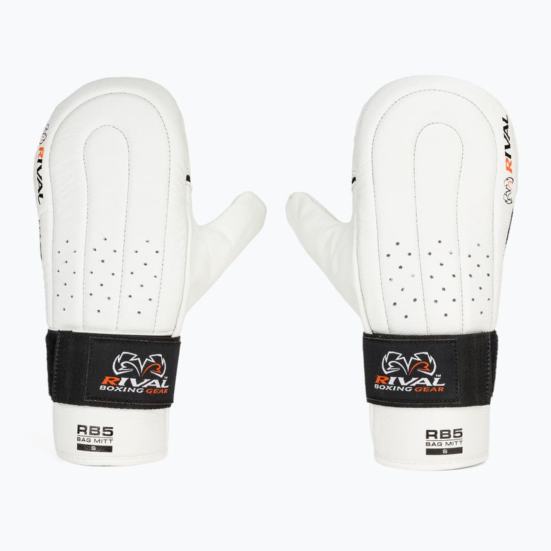 Rival RB5 Bag Mitts guanti da boxe bianchi 2