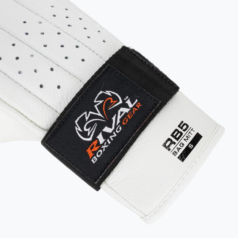 Rival RB5 Bag Mitts guanti da boxe bianchi 6