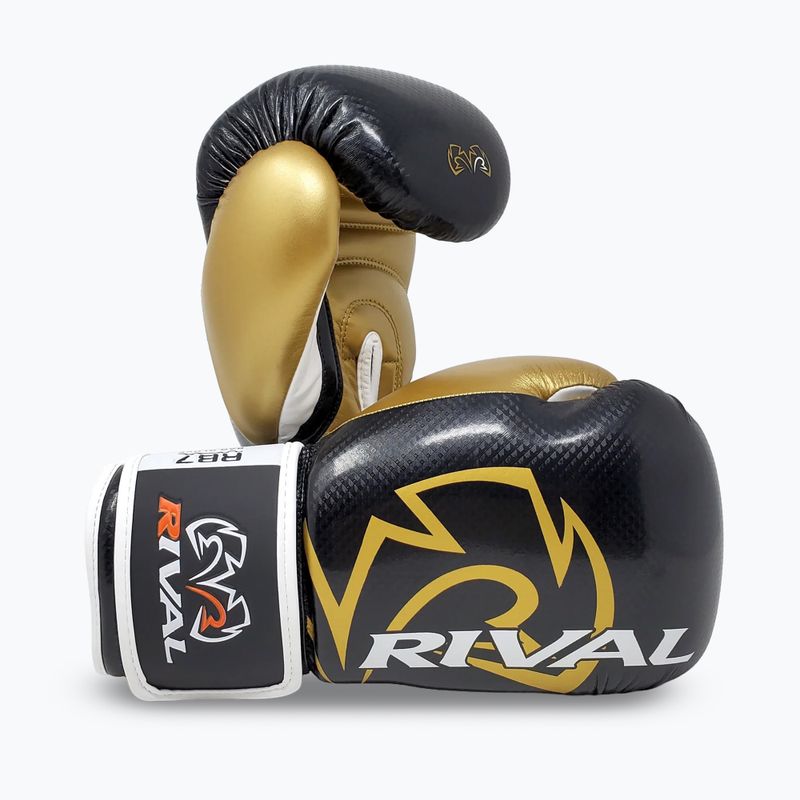 Guantoni da boxe Rival RB7 Fitness Plus Bag nero/oro 3