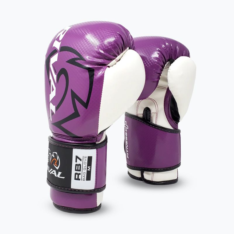 Rival RB7 Fitness Plus Bag guantoni da boxe viola/bianco 2