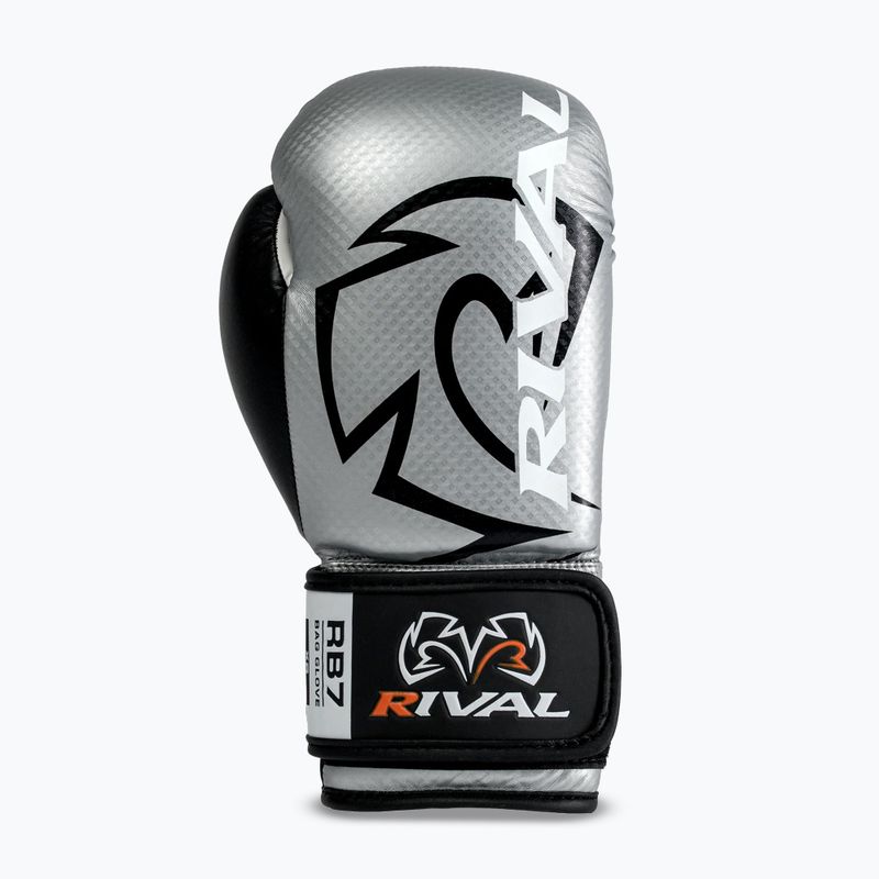 Guantoni da boxe Rival RB7 Fitness Plus Bag silver/black 3