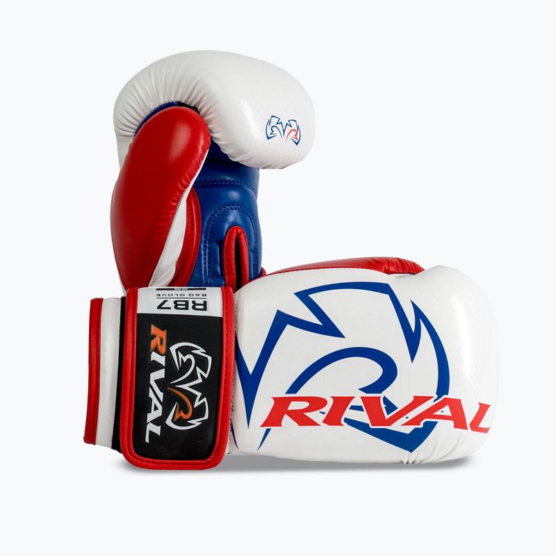Guantoni da boxe Rival RB7 Fitness Plus Bag white/blue 2