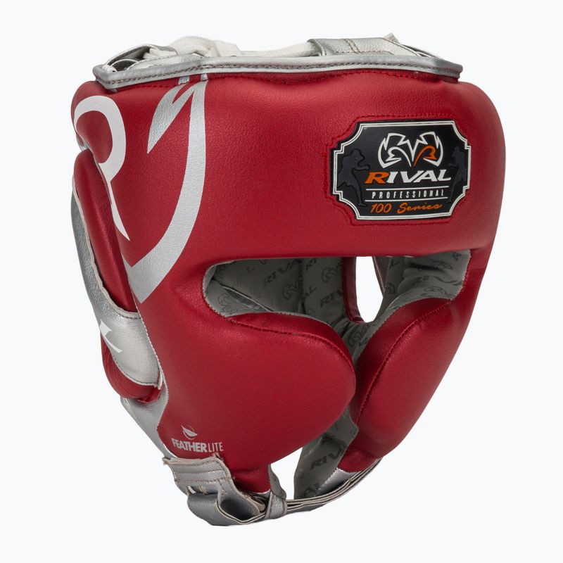 Casco da boxe Rival RHG100 Professional Headgear red/silver/grey
