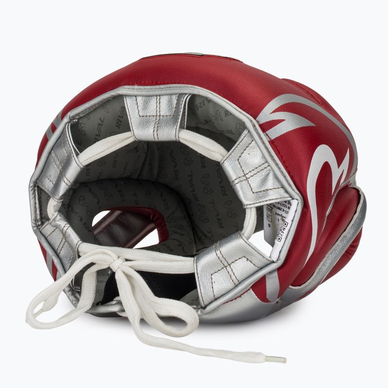 Casco da boxe Rival RHG100 Professional Headgear red/silver/grey 6