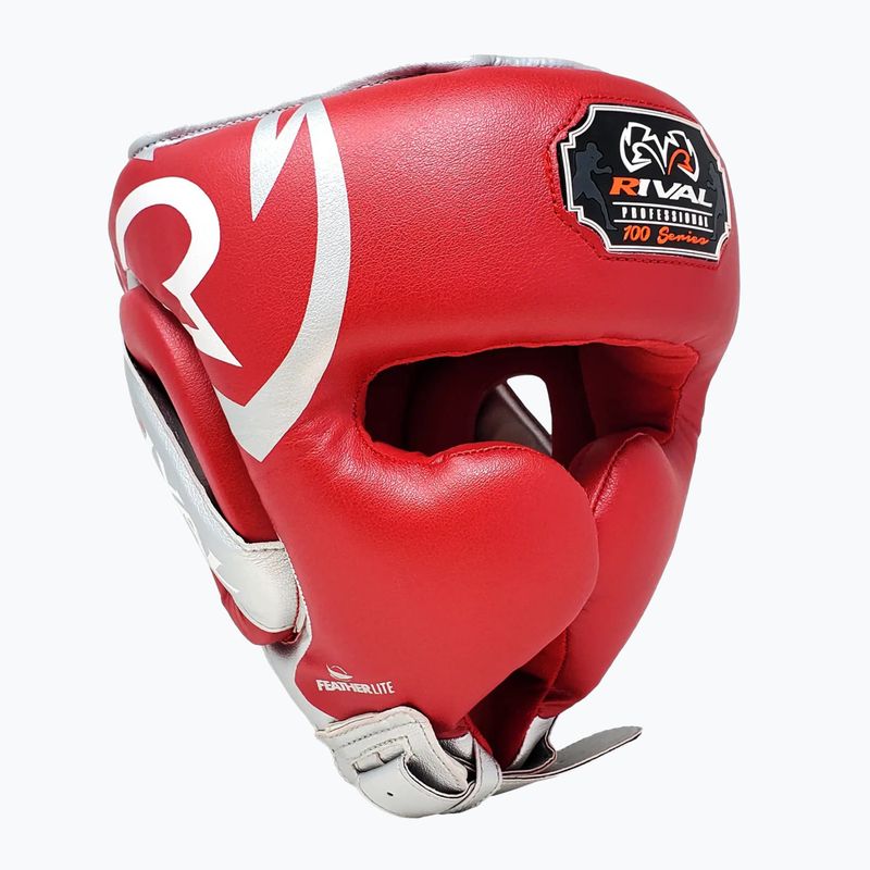 Casco da boxe Rival RHG100 Professional Headgear red/silver/grey 2