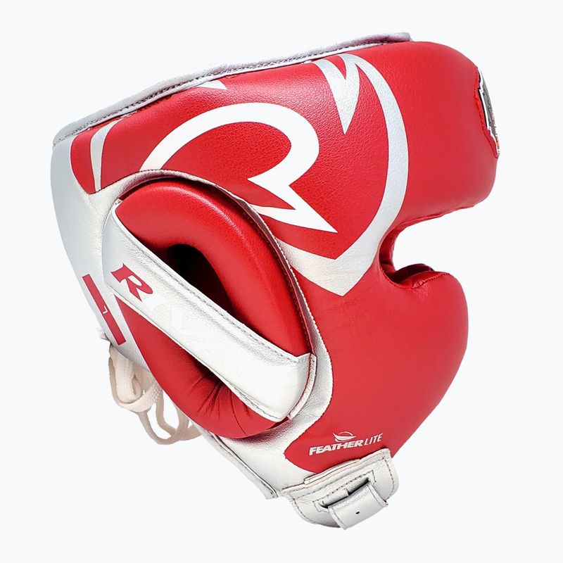 Casco da boxe Rival RHG100 Professional Headgear red/silver/grey 4