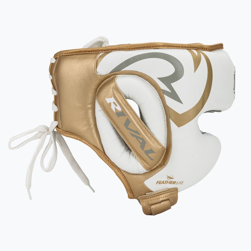 Casco da boxe Rival RHG100 Professional Headgear bianco/oro 2