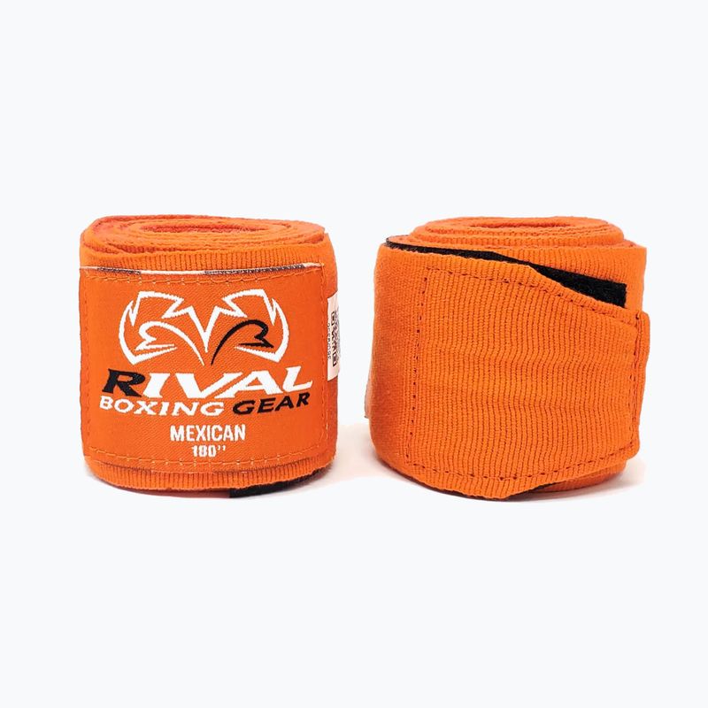Bendaggi da boxe Rival Mexican Handwrap 180 cm arancione