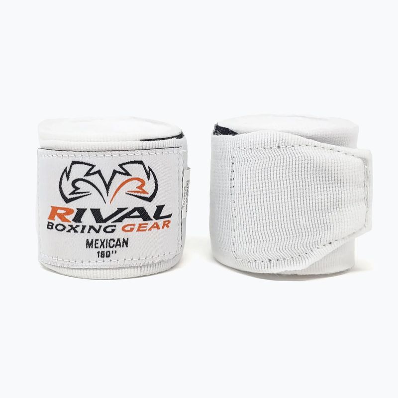 Rival Mexican Handwraps bende da boxe 120 cm bianco