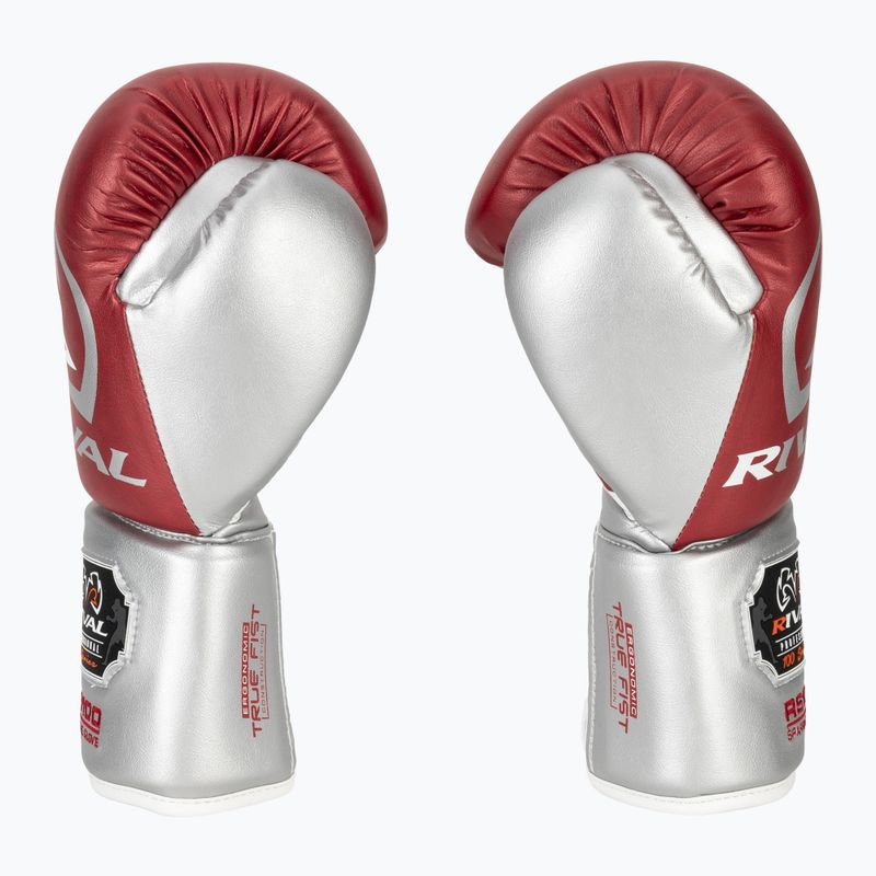 Guantoni da boxe Rival RS100 Professional red/silver 4