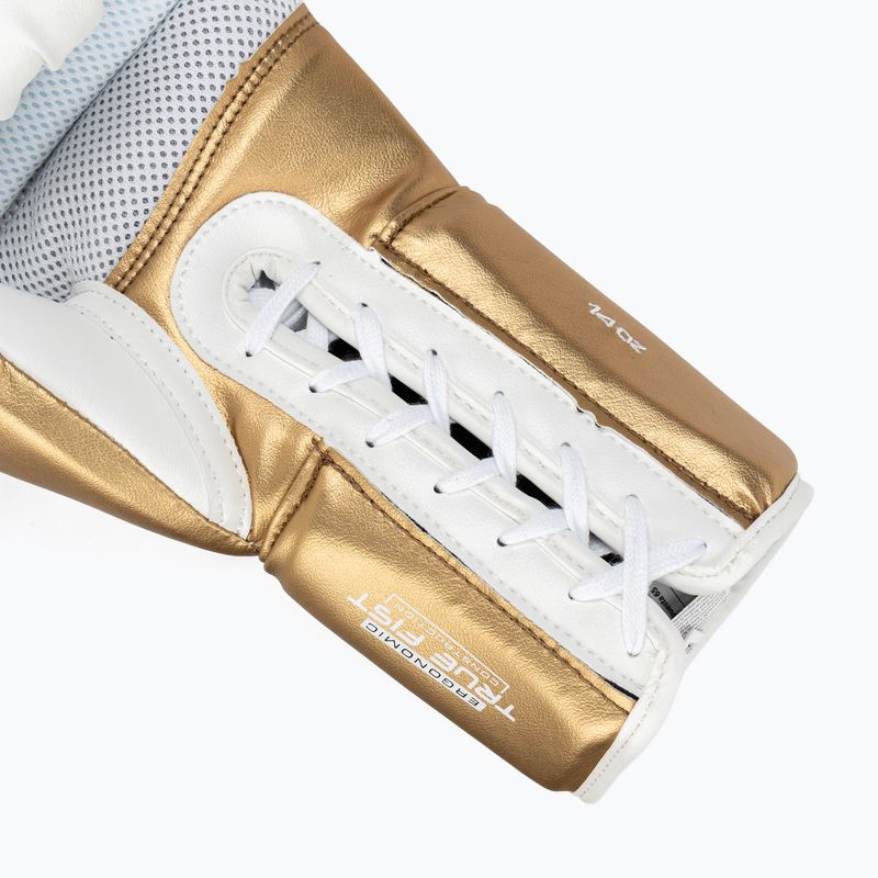 Guantoni da boxe Rival RS100 Professional bianco/oro 6